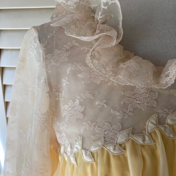 Bonwit Teller Chiffon Peignoir Set - Picture 6 of 16